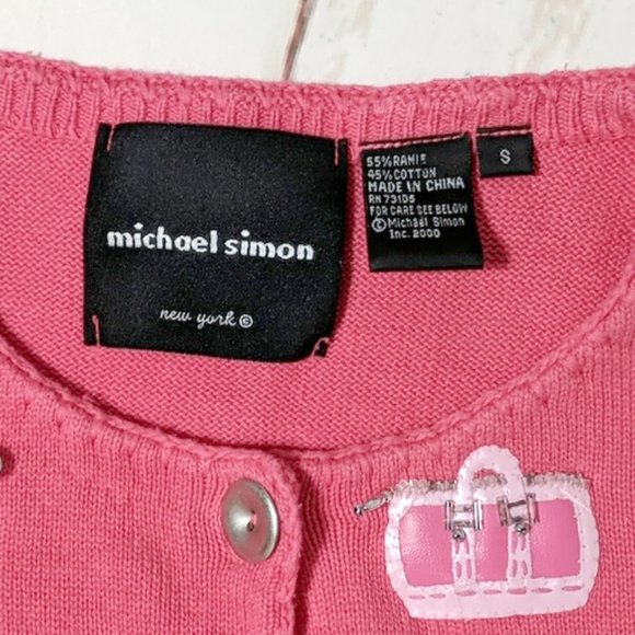 Michael Symon luggage embellished cardigan sweater - Picture 7 of 7